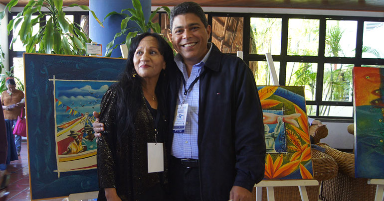 Monseñor Jesús González de Zárate y Rosendo Acosta 1er Congreso Regional Hacia la Salvaguarda de la Gastronomía Venezolana